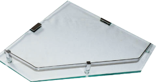 corner glass shelf diamond